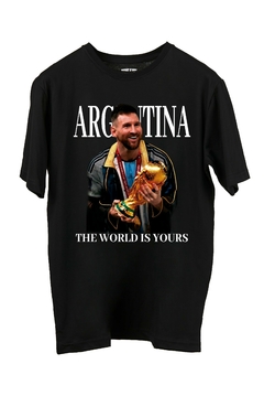 Remera Messi The World Is Yours (Nevada o Negra ) - comprar online