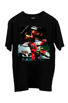 Remera Ayrton Senna (Nevada, Negra o Blanca) - comprar online