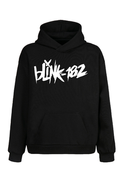 Buzo Hoodie Blink 182 (estampa frente y espalda) (Negro) - comprar online