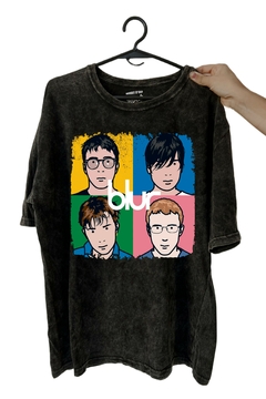 Remera Blur - Cuadros (Nevada, Negra o Blanca)