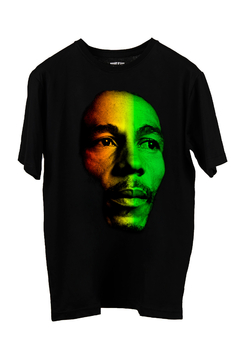 Remera Bob Marley Face (Negra o Nevada)