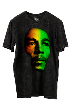 Remera Bob Marley Face (Negra o Nevada) - comprar online