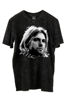 Remera Kurt Cobain Face (Nevada o Negra)