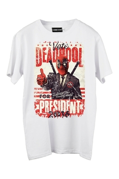 Remera Deadpool President (Nevada ,Negra o Blanco) en internet