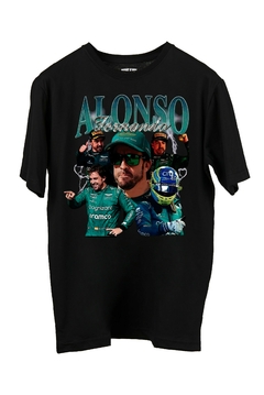 Remera Fernando Alonso (Nevada o Negra) - comprar online