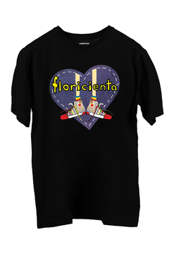 Remera Floricienta Logo (Nevada, Negra o Blanca) en internet