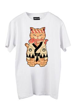 Remera Cat Koi (Nevada, Negra o Blanca) en internet