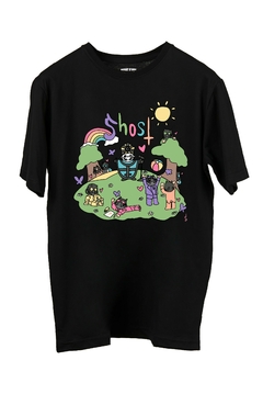 Remera Ghost - Dibujo (Nevada o Negra) - comprar online