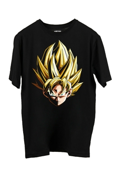 Remera Goku Face (Nevada o Negra) - comprar online