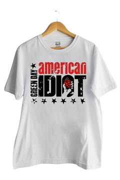 Remera Green day - Amerian Idiot (Nevada, Negra o Blanca) - comprar online