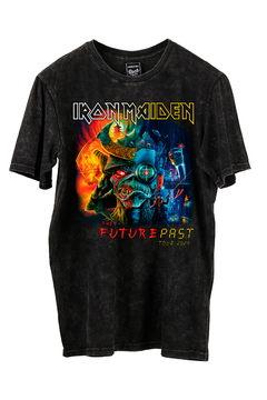 Remera Iron Maiden - The Future Past Tour 2024 FRENTE y ESPALDA (Nevada, Negra o Blanca) - Whisky N' Dust
