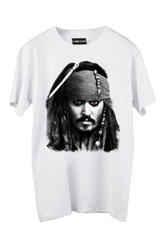 Remera Jack Sparrow Face (Nevada,Negra o Blanca) en internet