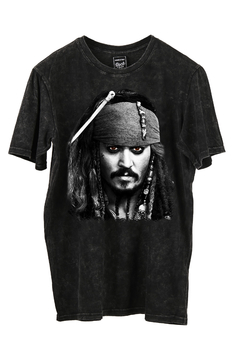 Remera Jack Sparrow Face (Nevada,Negra o Blanca)