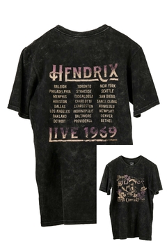 Remera Jimi Hendrix FRENTE y ESPALDA (Nevada o Negra)