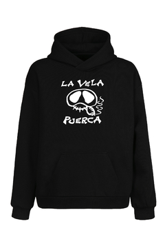 Buzo Hoodie La Vela Puerca (Negro)