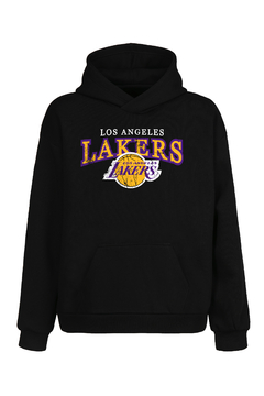 Buzo Hoodie Lakers (Negro)