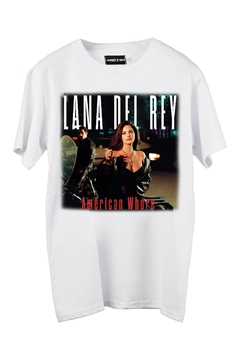 Remera Lana Del Rey - American Whore (Blanca)
