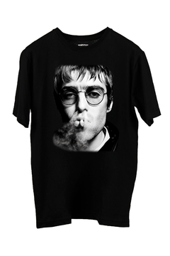 Remera Oasis - Liam Gallagher Face (Nevada o Negra) - Whisky N' Dust