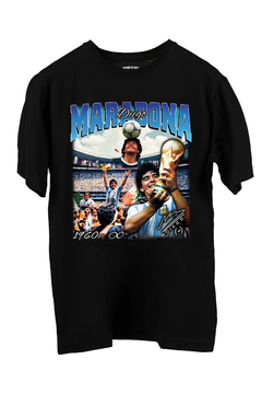 Remera Maradona INFINITO (Nevada,Negra o Blanca) - comprar online