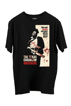 Remera The Texas Chain Saw Massacre (Nevada o Negra) - comprar online