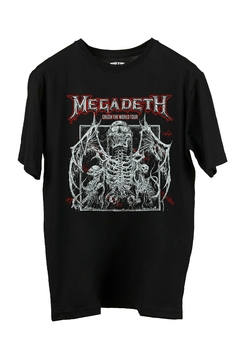 Remera Megadeth - Crush World Tour FRENTE Y ESPALDA (Nevada o Negra ) - Whisky N' Dust