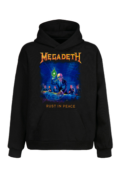 Buzo Hoodie Megadeth Rust In Peace 2 (Negro)