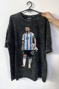 Remera Messi Capitan 2 (Nevada,Negra o Blanca)