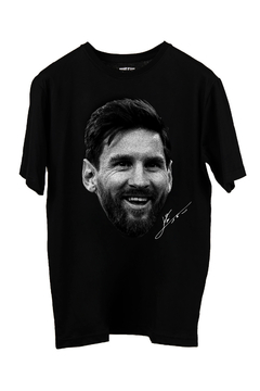 Remera Lionel Messi Face (Nevada o Negra) - comprar online