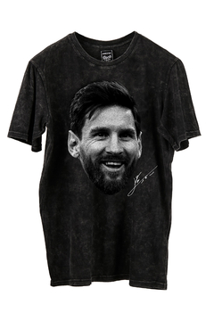 Remera Lionel Messi Face (Nevada o Negra)
