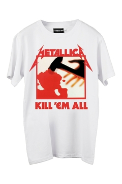 Remera Metallica - Kill 'Em All FRENTE y ESPALDA (Nevada, Negra o Blanca) - Whisky N' Dust