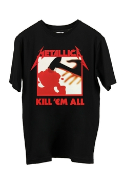 Remera Metallica - Kill 'Em All FRENTE y ESPALDA (Nevada, Negra o Blanca) - tienda online