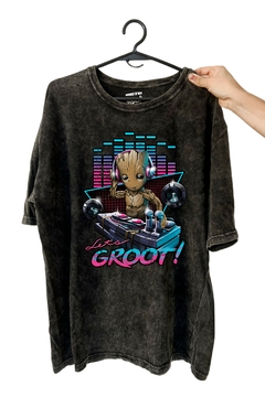 Remera Lets Groot (Nevada, Negra o Blanca)