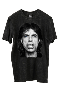 Remera Mick Jagger Face (Nevada,Negra o Blanca)