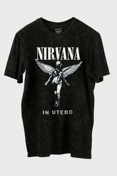 Remera Nirvana In Utero B&W (Nevada,Negra o Blanca)