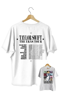 Remera Taylor Swift The Eras Tour - Frente y Espalda (Nevada, Negra o Blanca) - comprar online