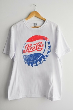 Remera Pepsi Logo Vintage (Nevada, Negra o Blanca) - comprar online