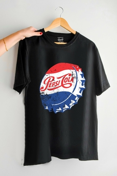 Remera Pepsi Logo Vintage (Nevada, Negra o Blanca) en internet