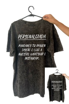 Remera Personalizada FRENTE Y ESPALDA (Nevada, Negra o Blanca)