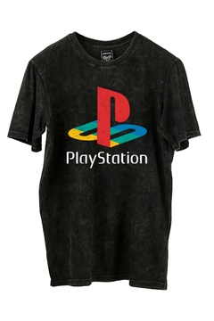 Remera Playstation Logo Retro (Nevada, Negra o Blanca)