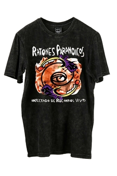 Remera Ratones Paranoicos - Inyectados de rocanrol (Nevada o Negra)