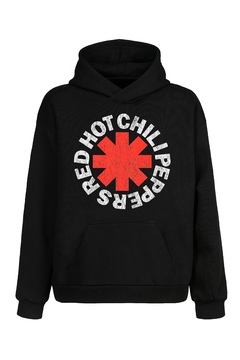 Buzo Hoodie Red Hot Chili Peppers Logo (Negro)
