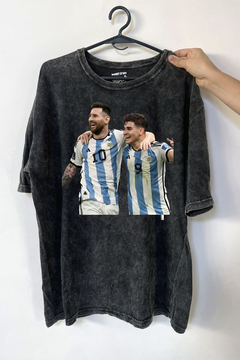 Remera Messi - Julian Abrazo (Nevada,Negra o Blanca)