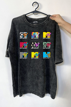 Remera MTV (Nevada, Negra o Blanca)