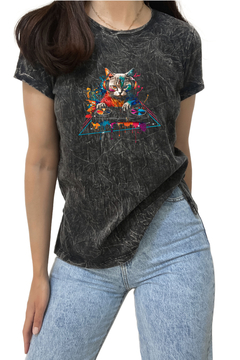 Remera DJ Cat (Mujer)