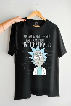 Remera Rick and Morty - Mathematically (Nevada, Negra o Blanca) - comprar online