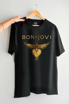 Remera Bon Jovi - Heart (Nevada, Negra o Blanca) - comprar online