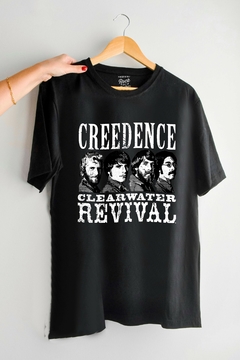 Remera Creedence Clearwater Revival Faces (Nevada,Negra o Blanca) - comprar online