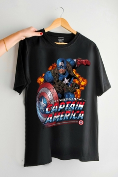 Remera Capitan America (Nevada o Negra) - comprar online