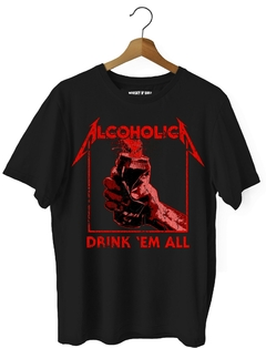Remera Metallica - Drink 'em all (Nevada,Negra o Blanca) en internet