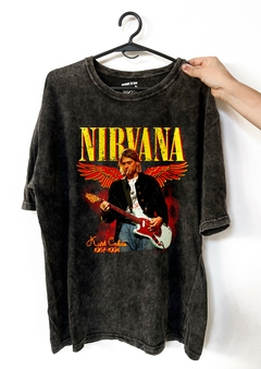 Remera Nirvana - Kurt (Nevada, Negra o Blanca)
